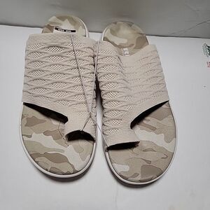 RBX LIVE LIFE ACTIVE BEIGE CAMO Sandals Zenn Comfortable Walking Slides Size 8